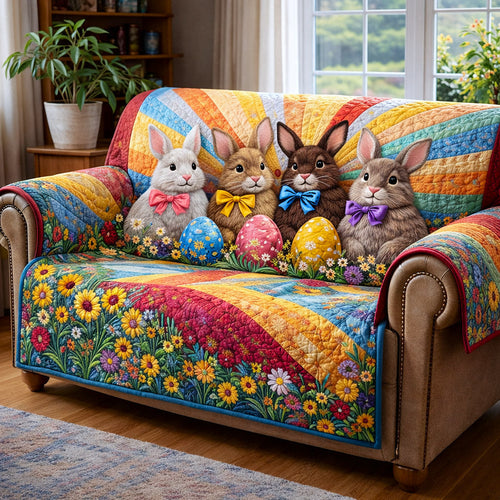 Spring Hopper Quilted Sofa Cover GFTOTP17251