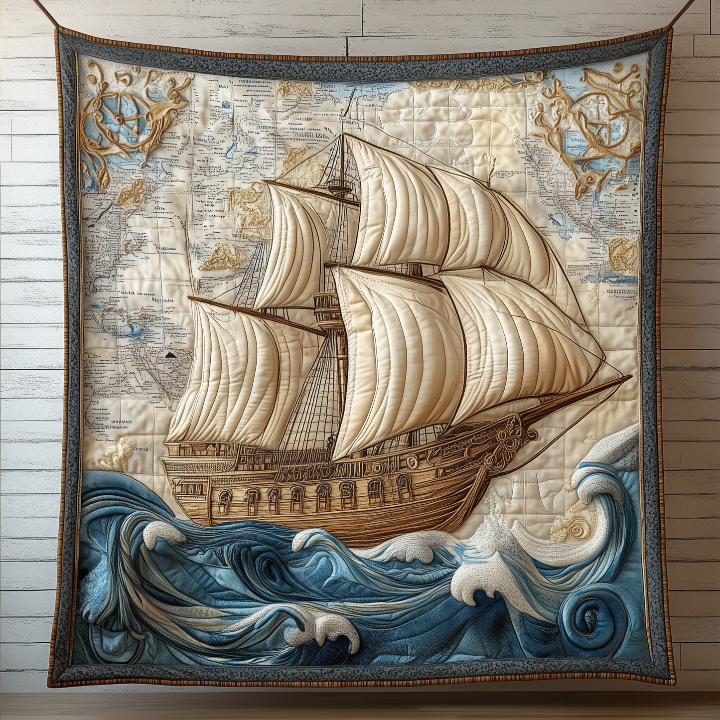 Sailboat Quilted Blanket GFTOTP1729