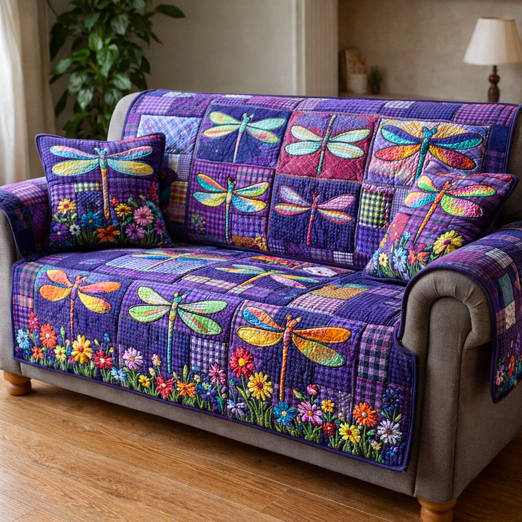 Whisper Wings Quilted Sofa Cover GFTOTP17304