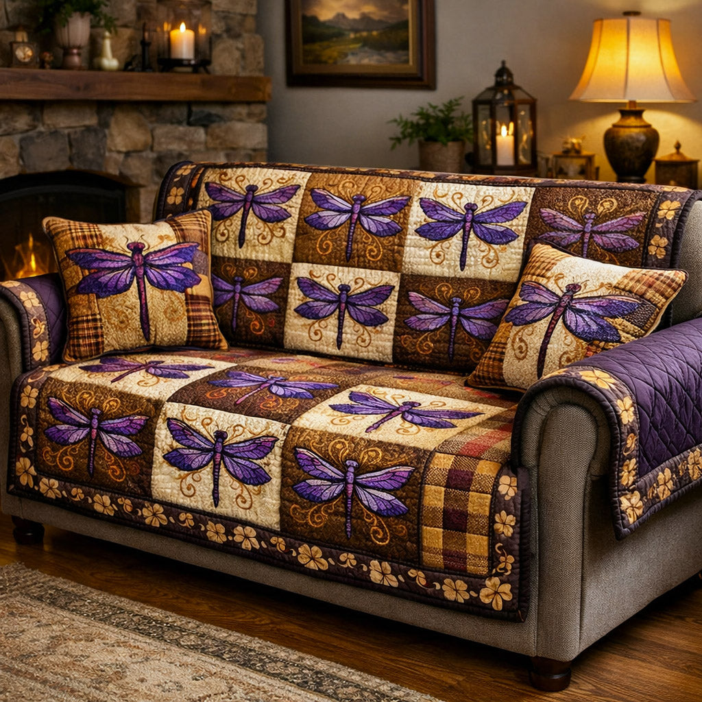 Whisper Wings Quilted Sofa Cover GFTOTP17308