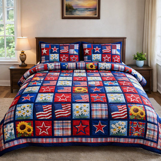 Star Legacy 3-Piece Quilted Bedding Set GFTOTP17323
