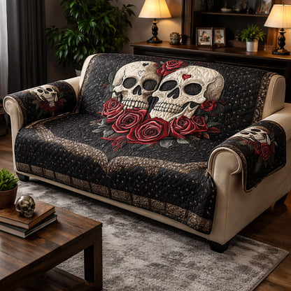 Eternal Bones Quilted Sofa Cover GFTOTP17331