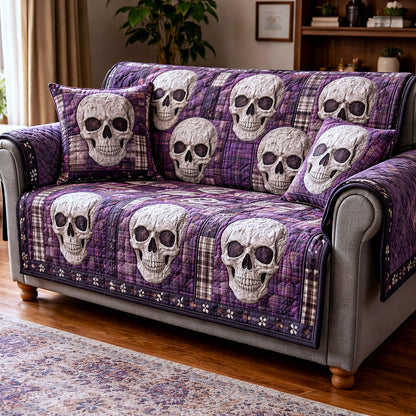 Mystique Skull Quilted Sofa Cover GFTOTP17332