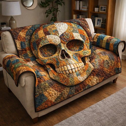 Mystique Skull Quilted Sofa Cover GFTOTP17339