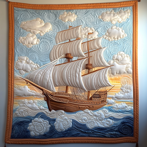 Sailboat Quilted Blanket GFTOTP1733