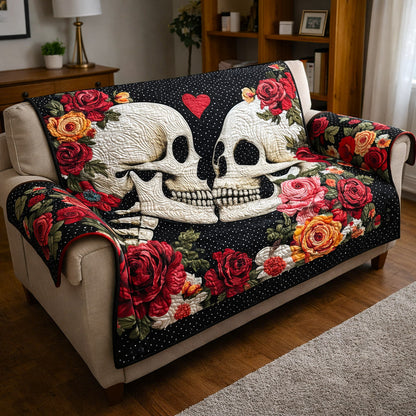 Eternal Bones Quilted Sofa Cover GFTOTP17341