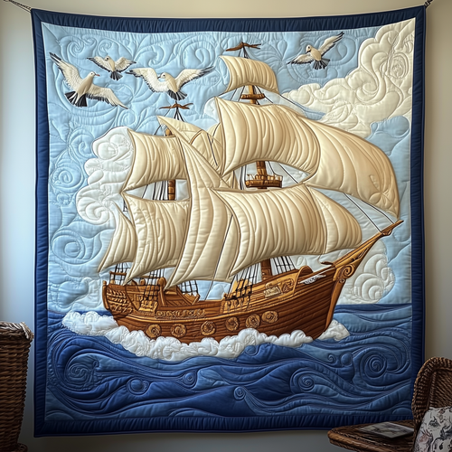 Sailboat Quilted Blanket GFTOTP1734