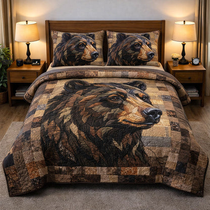 Woodland Guardian 3-Piece Quilted Bedding Set GFTOTP17371