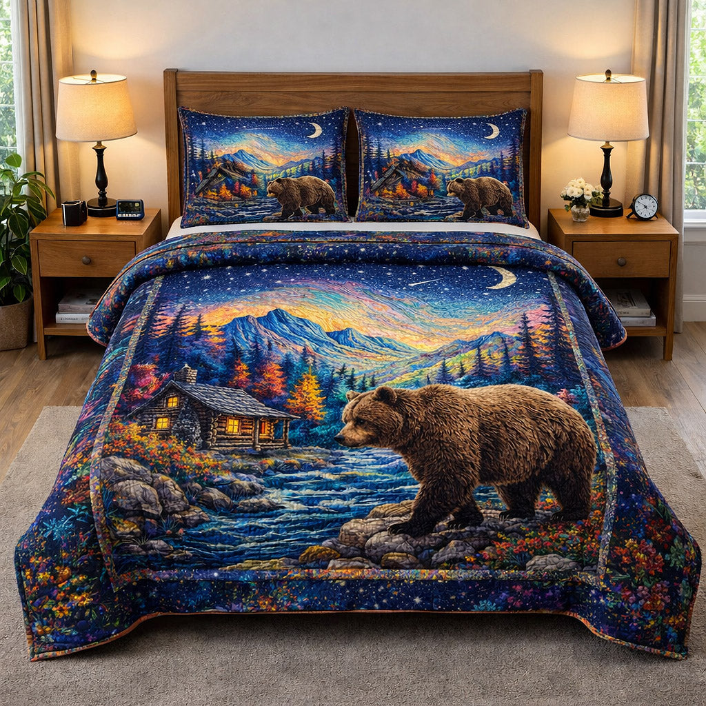 Woodland Guardian 3-Piece Quilted Bedding Set GFTOTP17372