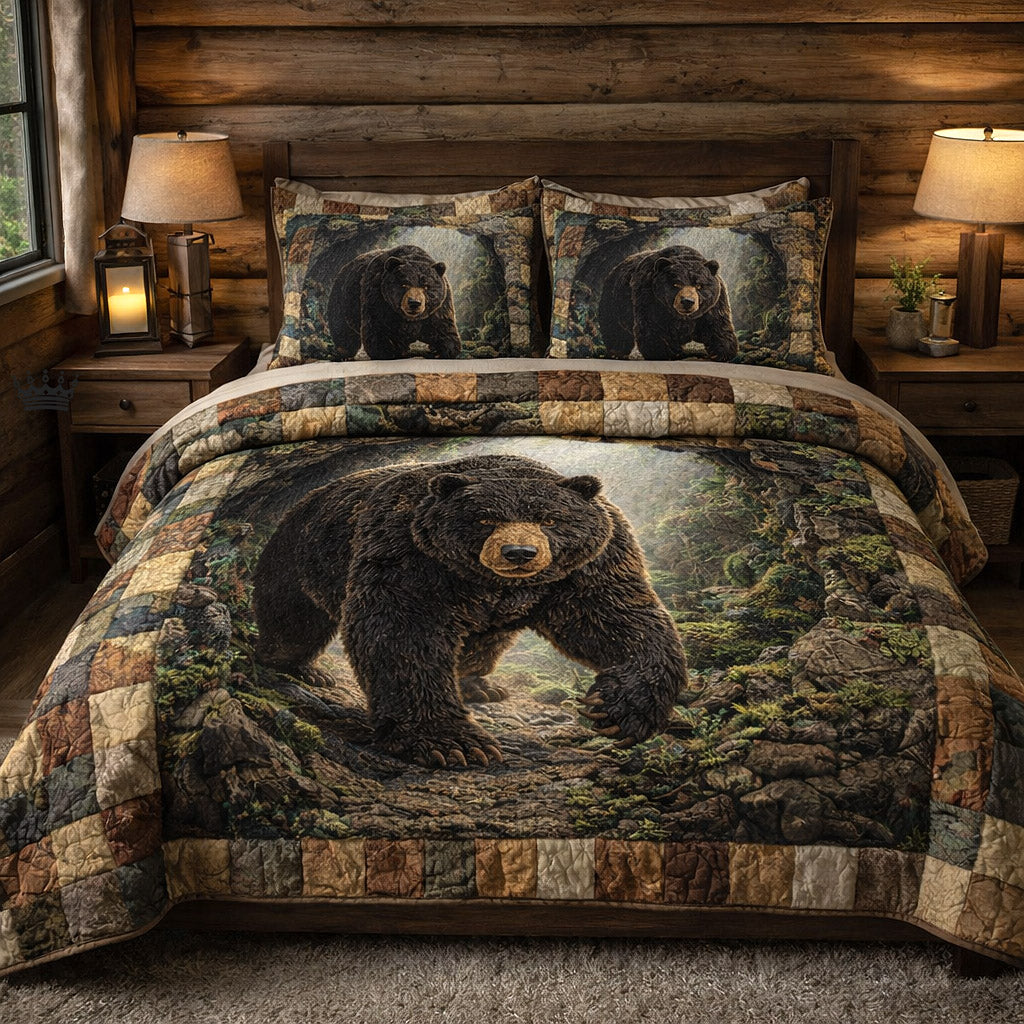 Woodland Guardian 3-Piece Quilted Bedding Set GFTOTP17375