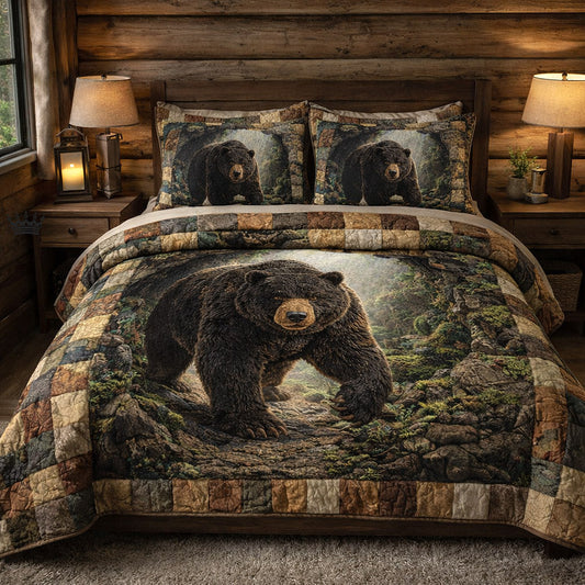 Woodland Guardian 3-Piece Quilted Bedding Set GFTOTP17375