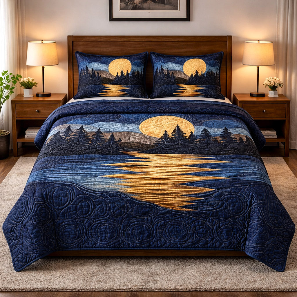 Tranquil Horizon 3-Piece Quilted Bedding Set GFTOTP17378