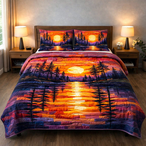 Tranquil Horizon 3-Piece Quilted Bedding Set GFTOTP17380