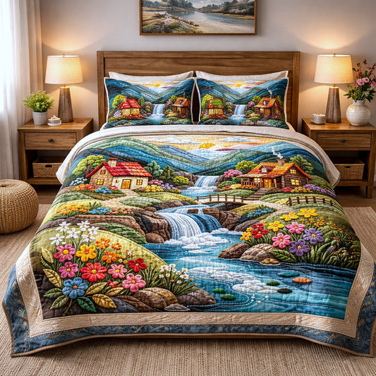 Tranquil Horizon 3-Piece Quilted Bedding Set GFTOTP17382