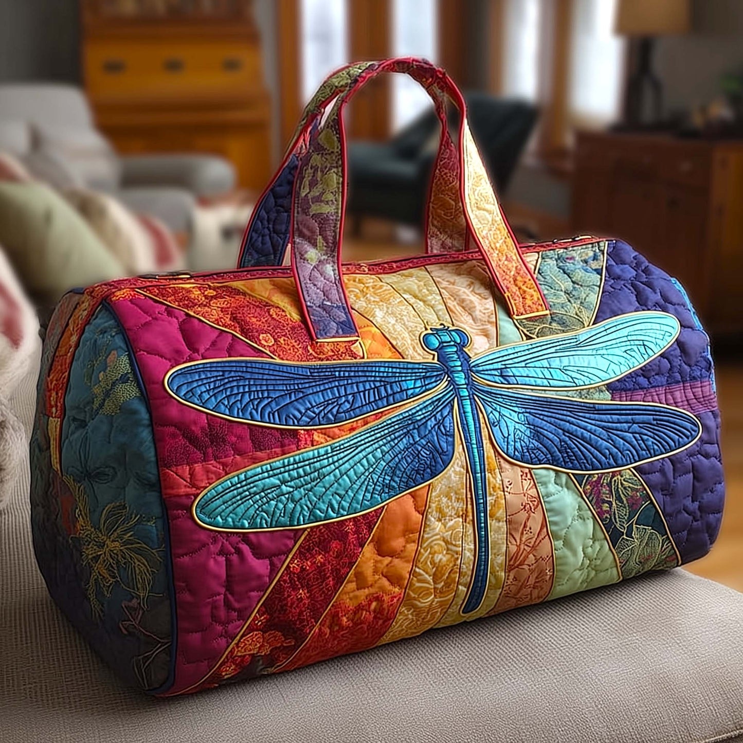 Mystic Wings Quilted Duffle Bag GFTOTP17402