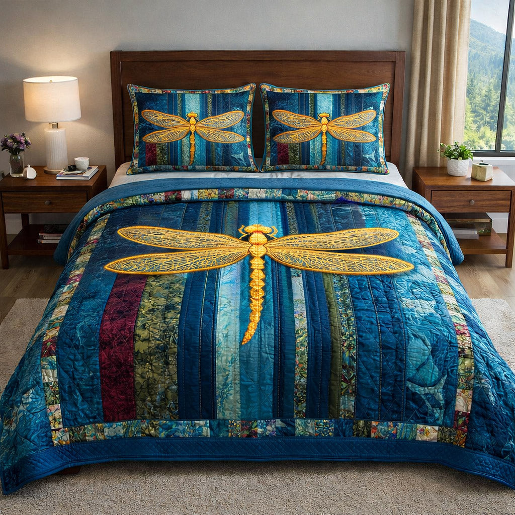 Mystic Wings 3-Piece Quilted Bedding Set GFTOTP17428