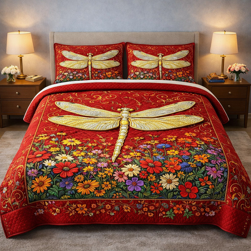 Mystic Wings 3-Piece Quilted Bedding Set GFTOTP17434