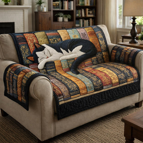 Whisker Charm Quilted Sofa Cover GFTOTP17436