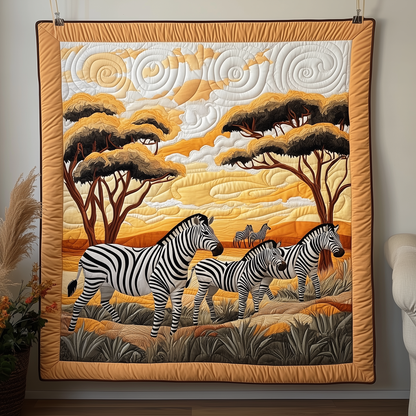 Elegant Zebra Quilted Blanket GFTOTP1748