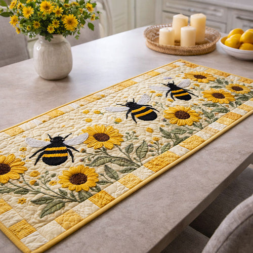 Honey Buzz Quilted Table Runner GFTOTP17495