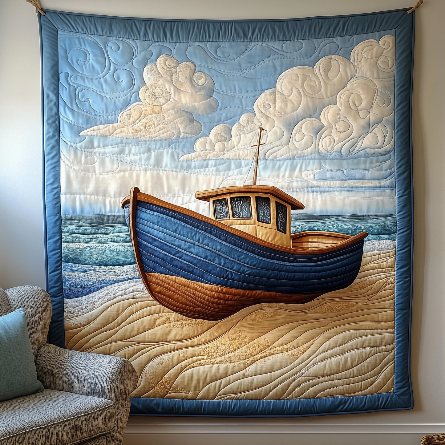 Nautical Life Quilted Blanket GFTOTP1753
