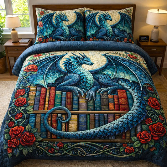 Dragon Charm 3-Piece Quilted Bedding Set GFTOTP17584