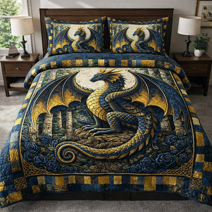 Dragon Charm 3-Piece Quilted Bedding Set GFTOTP17586