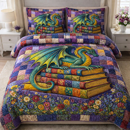 Dragon Charm 3-Piece Quilted Bedding Set GFTOTP17588