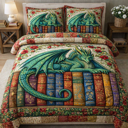 Dragon Charm 3-Piece Quilted Bedding Set GFTOTP17589