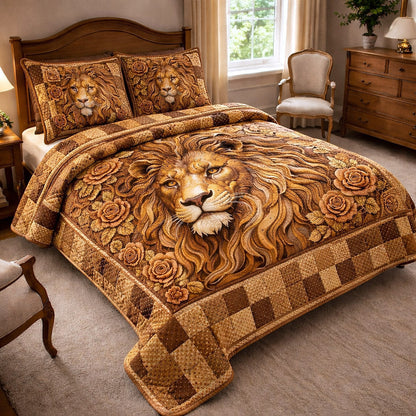 Majestic Pride 3-Piece Quilted Bedding Set GFTOTP17590