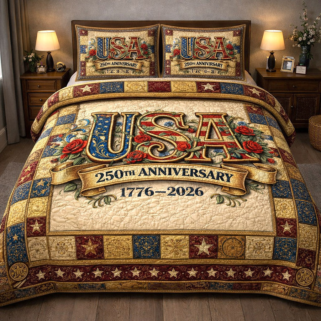Liberty Legacy 3-Piece Quilted Bedding Set GFTOTP17628