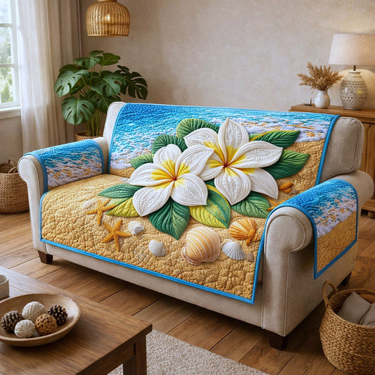 Tropical Bloom Quilted Sofa Cover GFTOTP17678