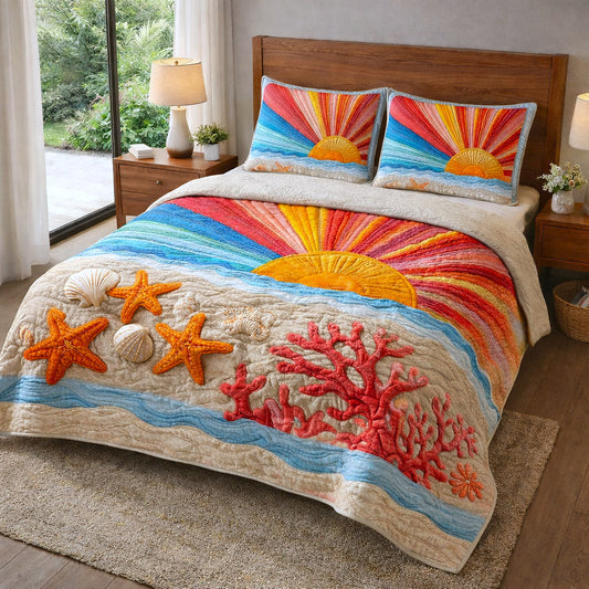 Coastal Breeze 3-Piece Quilted Bedding Set GFTOTP17683