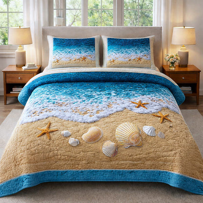Coastal Breeze 3-Piece Quilted Bedding Set GFTOTP17684