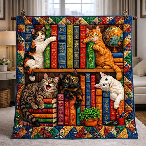 Literary Haven Quilted Blanket GFTOTP17707