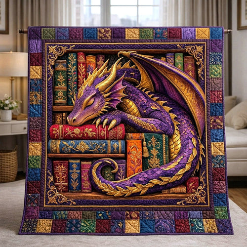 Literary Haven Quilted Blanket GFTOTP17708