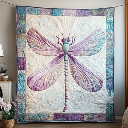 Elegant Dragonfly Quilted Blanket GFTOTP1778