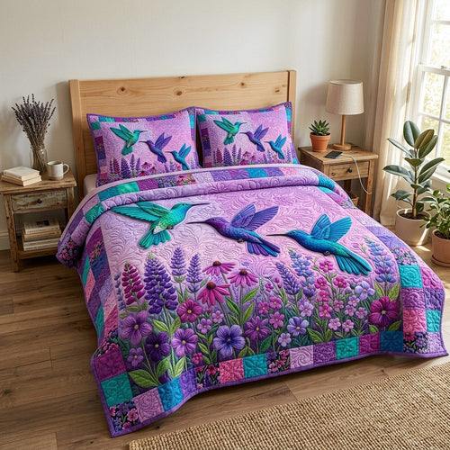 Garden Hover 3-Piece Quilted Bedding Set GFTOTP17797