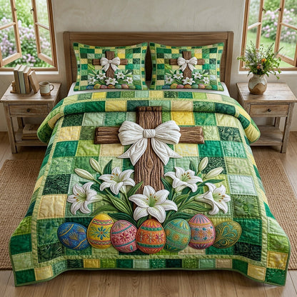 Risen Cross 3-Piece Quilted Bedding Set GFTOTP17818