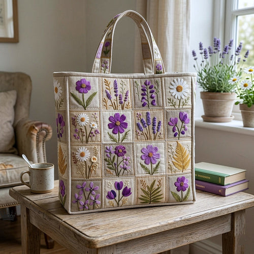 Blossom Grace Quilted Tote Bag GFTOTP17824