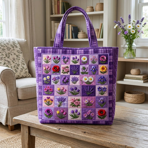 Blossom Grace Quilted Tote Bag GFTOTP17826