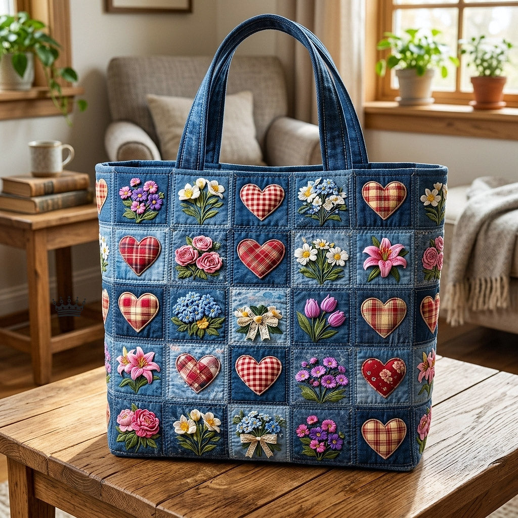 Blossom Grace Quilted Tote Bag GFTOTP17828