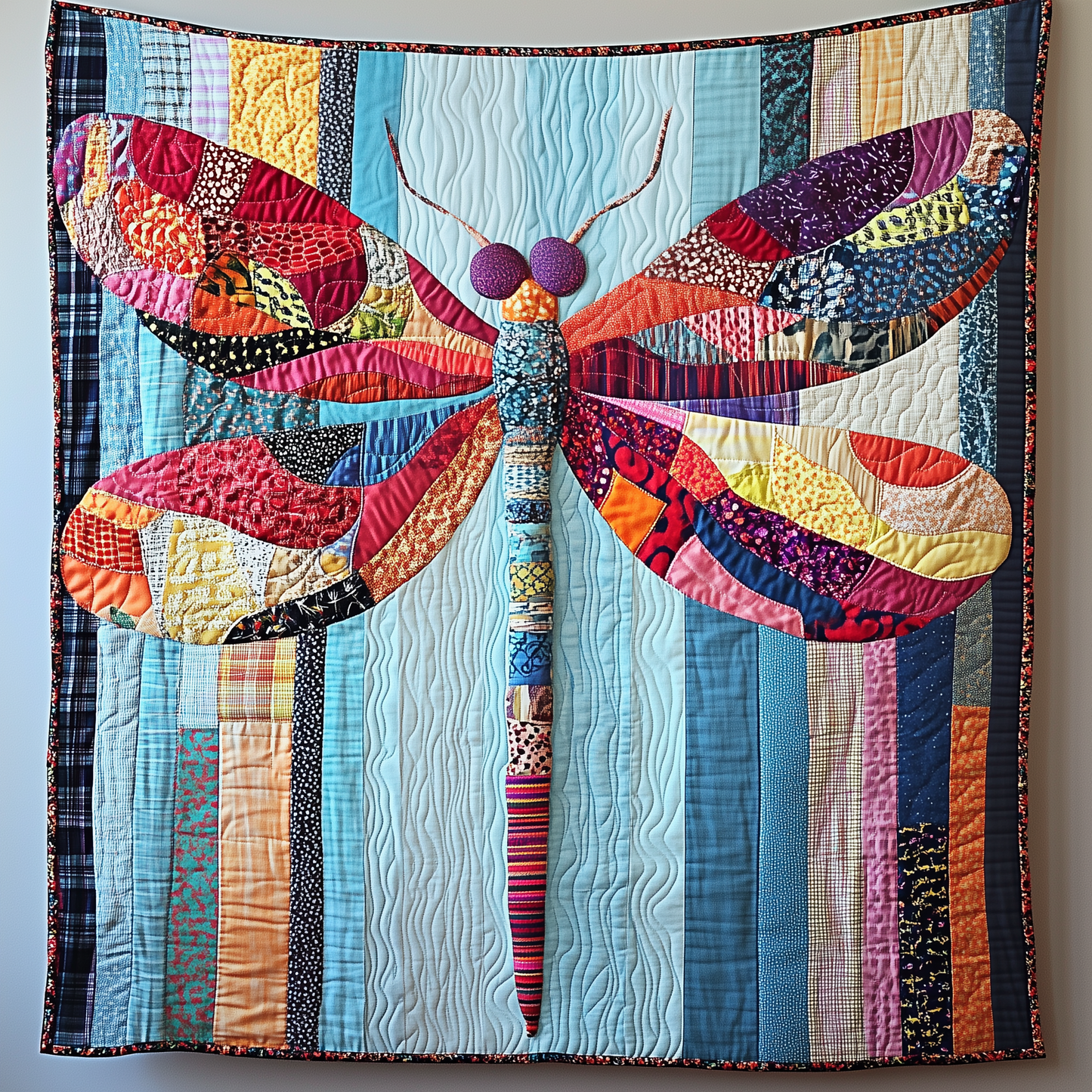 Elegant Dragonfly Quilted Blanket GFTOTP1782