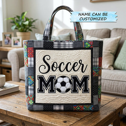 Soccer Mom Quilted Tote Bag QTCUZ GFTOTP17849