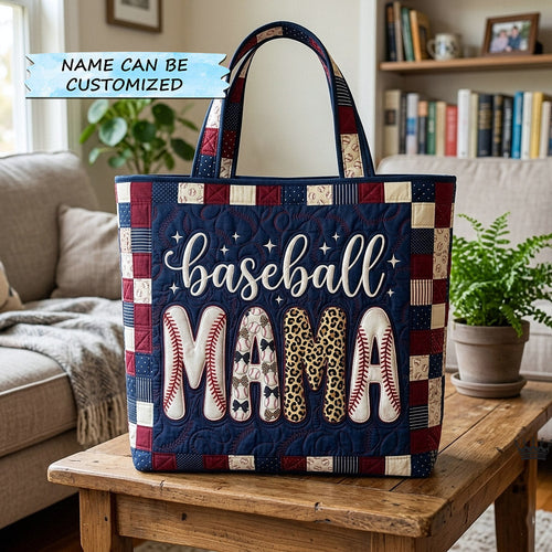 Baseball Mama Quilted Tote Bag QTCUZ GFTOTP17850