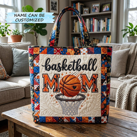 Basketball Mom Quilted Tote Bag QTCUZ GFTOTP17853