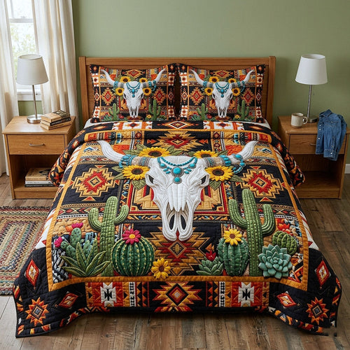 Western Trails 3-Piece Quilted Bedding Set GFTOTP17865