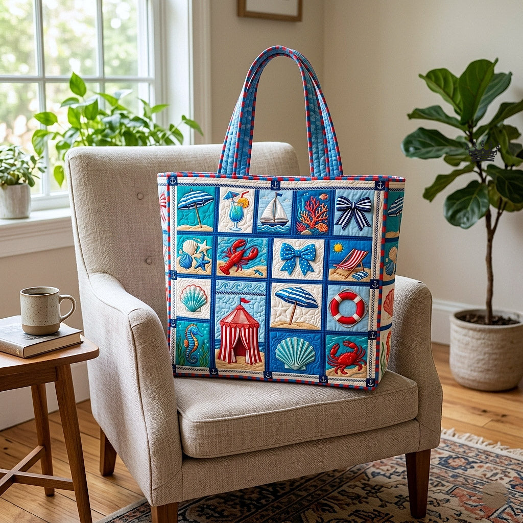 Ocean Retreat Quilted Tote Bag GFTOTP17879