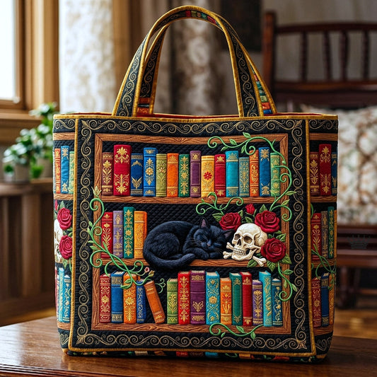 Library Nook Quilted Tote Bag GFTOTP17884