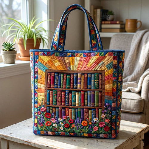 Library Nook Quilted Tote Bag GFTOTP17885